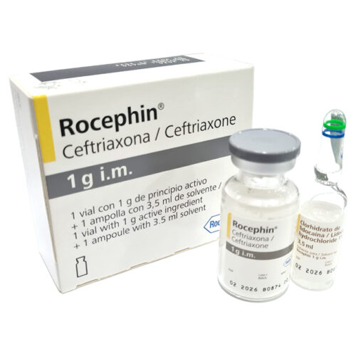 Rocephin 1g i m Antibiótico Ceftriaxona Ceftriaxone Farmacias