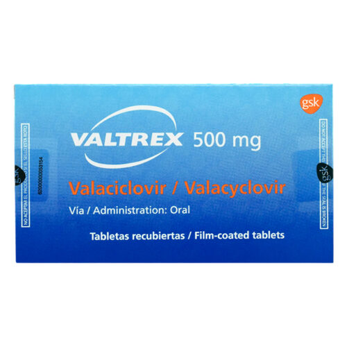 Valtrex 500mg Valanciclovir Tratamiento Herpes Zóster – Farmacias ...